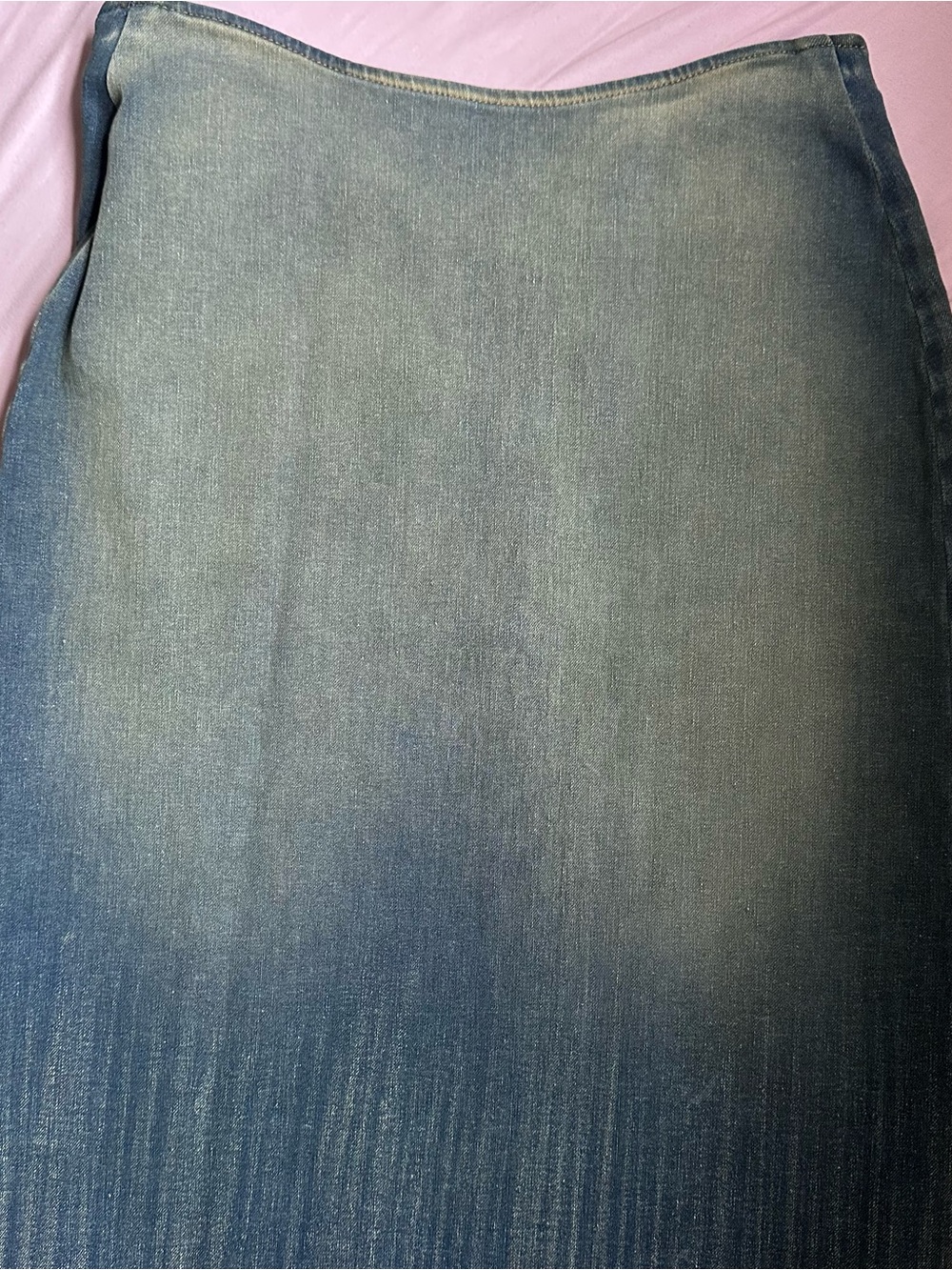 DIESEL | Ombré Washed Denim Pencil Skirt (24) NWT - Picture 7 of 9